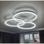 Изображение LED світильник білий на 3 кільця з хромованою смужкою d50 см ИМ Light-Deco 4 