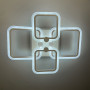 Изображение Біла LED люстра на 2+2 ріжки квадратної форми ИМ Light-Deco 