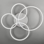 Зображення Сучасний LED світильник на 4 кільця у білому корпусі ИМ Light-Deco 4 