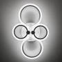 Зображення Світлодіодна біла люстра Senta на 4 кільця 60х38 см ИМ Light-Deco 1 