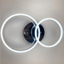 Зображення Світлодіодна срібна люстра Anelli на 2 кільця ИМ Light-Deco 4 