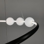 Изображение Дизайнерська чорна LED люстра з акриловими кульками ИМ Light-Deco 4 