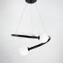 Изображение Дизайнерська чорна LED люстра з акриловими кульками ИМ Light-Deco 7 