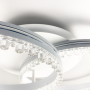Зображення LED люстра на 2 кільця білого кольору з фурнітурою хром ИМ Light-Deco 4 