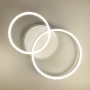 Зображення LED люстра на 2 кільця білого кольору з фурнітурою хром ИМ Light-Deco 2 