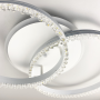 Зображення LED люстра на 2 кільця білого кольору з фурнітурою хром ИМ Light-Deco 3 