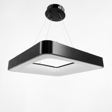 LED світильник підвісний квадрат Solvent в чорному корпусі