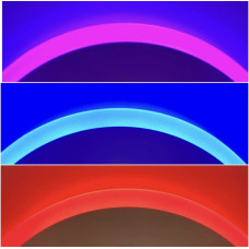 Стельова люстра LED WH з RGB підсвіткою