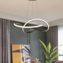 Зображення Підвісна люстра TRIO COURSE у чорному каркасі Ø 80 см ИМ Light-Deco 3 