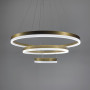 Зображення LED люстра на три кільця у золотому каркасі ИМ Light-Deco 3 