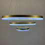 Зображення LED люстра на три кільця у золотому каркасі ИМ Light-Deco 4 