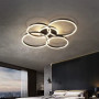 Изображение Чорна стельова LED люстра Anelli на 4 кільця ИМ Light-Deco 2 