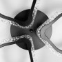 Зображення Стельова LED люстра в чорному корпусі на 3 листочки ИМ Light-Deco 5 