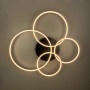 Изображение Сучасний LED світильник на 4 кільця у чорному корпусі ИМ Light-Deco 2 