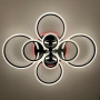 Зображення Світлодіодна люстра Senta на 8 кілець в чорному корпусі ИМ Light-Deco 3 