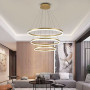 Изображение Підвісна люстра на три латунних кільця 80, 60 та 40 см ИМ Light-Deco 4 