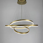 Изображение Підвісна люстра на три латунних кільця 80, 60 та 40 см ИМ Light-Deco 3 