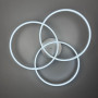 Изображение LED світильник білий на 3 кільця у сірому корпусі Ø 80 см ИМ Light-Deco 6 