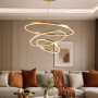 Изображение Підвісна люстра на три латунних кільця 80, 60 та 40 см ИМ Light-Deco 5 