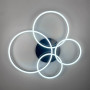 Изображение Сучасний LED світильник на 4 кільця у чорному корпусі ИМ Light-Deco 1 