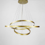 Изображение Підвісна люстра на три латунних кільця 80, 60 та 40 см ИМ Light-Deco 