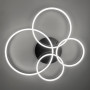 Изображение Сучасний LED світильник на 4 кільця у чорному корпусі ИМ Light-Deco 4 