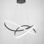 Изображение Підвісна люстра TRIO COURSE у чорному каркасі Ø 60 см ИМ Light-Deco 1 