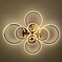 Изображение Світлодіодна люстра Senta на 8 кілець в золотому корпусі ИМ Light-Deco 4 