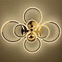 Изображение Світлодіодна люстра Senta на 8 кілець в золотому корпусі ИМ Light-Deco 1 