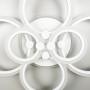 Зображення Світлодіодна люстра Senta на 6 кілець в білому корпусі ИМ Light-Deco 