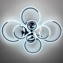 Изображение Світлодіодна люстра Senta на 8 кілець в хромовому корпусі ИМ Light-Deco 3 