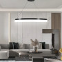 Изображение Сучасна кільцева люстра в чорному каркасі Ø 80 см ИМ Light-Deco 5 