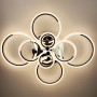Изображение Світлодіодна люстра Senta на 8 кілець в хромовому корпусі ИМ Light-Deco 4 