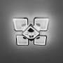 Изображение LED люстра на 4+1 ріжки квадратної форми у хромованому корпусі ИМ Light-Deco 