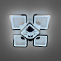 Изображение LED люстра на 4+1 ріжки квадратної форми у хромованому корпусі ИМ Light-Deco 3 