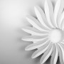 Зображення Стельова біла LED люстра у вигляді квітки ИМ Light-Deco 3 