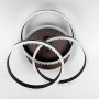 Изображение LED світильник coffee на 3 кільця з хромованою смужкою d30 см ИМ Light-Deco 7 