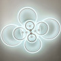 Зображення Світлодіодна люстра Senta на 8 кілець в білому корпусі ИМ Light-Deco 5 