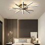 Изображение Стельова чорна люстра на 5 ярусів світлових палок 60х30 см ИМ Light-Deco 5 