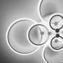 Зображення Світлодіодна люстра Senta на 8 кілець в білому корпусі ИМ Light-Deco 2 