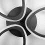 Изображение Стельова люстра в чорному корпусі на 3 пелюстки ИМ Light-Deco 3 