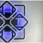 Изображение LED люстра на 4+4 ріжки квадратної форми LNF-1000_1506 Light House LNF-1000_1506 ИМ Light-Deco 1 