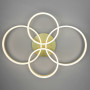 Зображення Золота стельова LED люстра Anelli на 4 кільця ИМ Light-Deco 4 