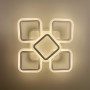 Изображение Стельова біла люстра LED на 4+1 ріжки-квадрати ИМ Light-Deco 5 