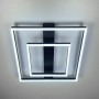 Зображення Сучасний LED-світильник у чорному корпусі із двох квадратів 50х50 см ИМ Light-Deco 1 