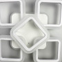 Изображение Стельова біла люстра LED на 4+1 ріжки-квадрати ИМ Light-Deco 2 