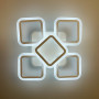 Изображение Стельова біла люстра LED на 4+1 ріжки-квадрати ИМ Light-Deco 4 
