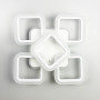Изображение Стельова біла люстра LED на 4+1 ріжки-квадрати ИМ Light-Deco 6 