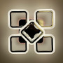 Зображення Стельова хромова люстра LED на 4+1 ріжки-квадрати ИМ Light-Deco 3 
