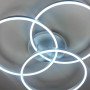 Изображение LED світильник білий на 3 кільця з RGB у сірому корпусі Ø 80 см ИМ Light-Deco 3 